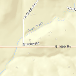 603-629 North 1600 Road, Lawrence, KS Street Map