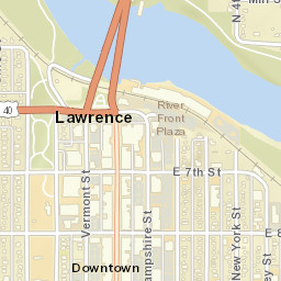 South Powerhouse Road Lawrence KS Street Map