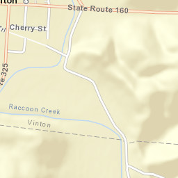 Vinton Ohio Street Map