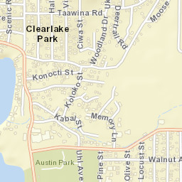 Clearlake Park California Street Map