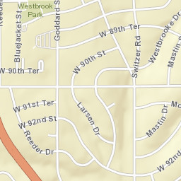 8931 Reeder St Overland Park KS Street Map