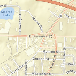 1903-1999 Monroe Street Columbia Mo Street Map