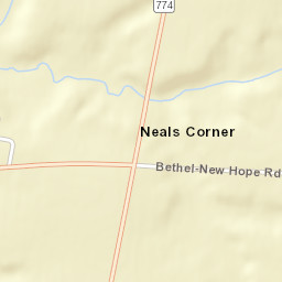 Neals Corner Ohio Street Map
