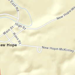 New Hope Ohio Street Map