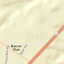 Bacon Flat Ohio Street Map
