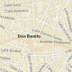 Don Benito Street Map