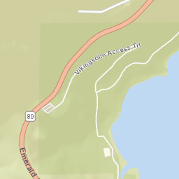 Emerald Bay Road, Eldorado National Forest, Street Map