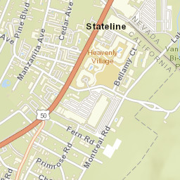 Stateline California Street Map