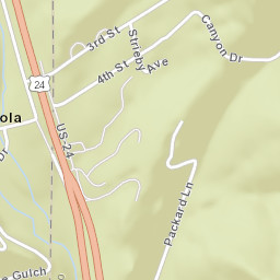 Crystola Colorado Street Map