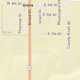 4th St, Gove City, KS 67736, USA Street Map
