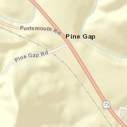 Pine Gap Ohio Street Map