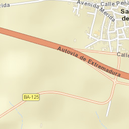 San Pedro de Mérida Street Map