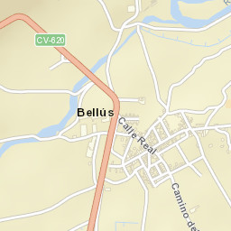 Bellús Street Map