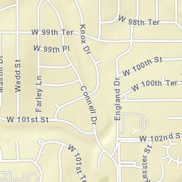 9228-9234 West 101st Street Overland Park Street Map