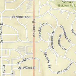 8803-8805 W 98th Terrace Overland Park KS Street Map