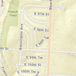 6808 East 98th Terrace, Kansas City, MO Street Map
