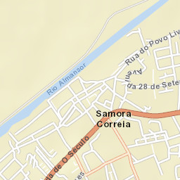 Samora Correia Street Map