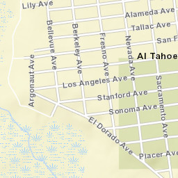 Al Tahoe California Street Map