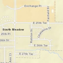 East 1600 Road, Lawrence, KS 66046, USA Street Map