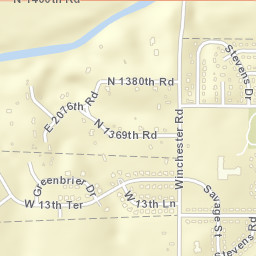 1116-1120 West 13th Lane, Eudora, KS Street Map