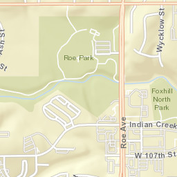 10400 Roe Avenue, Overland Park, KS Street Map