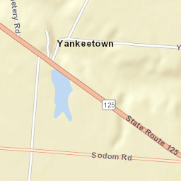 Yankeetown Ohio Street Map