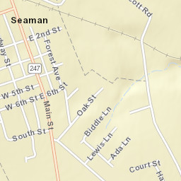 Seaman Ohio Street Map