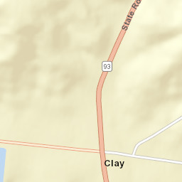 Clay Ohio Street Map