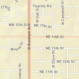 1609 Spruceway Street, Abilene, KS Street Map