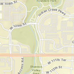 9356-9398 Indian Creek Parkway Overland Park KS Street Map