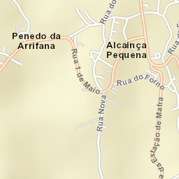 São Miguel de Alcainça Street Map