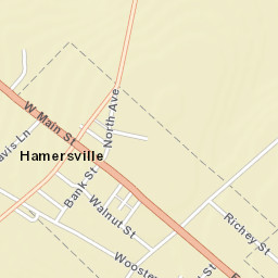 Hamersville Ohio Street Map