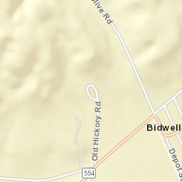 Bidwell Ohio Street Map