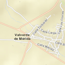 Valverde de Mérida Street Map