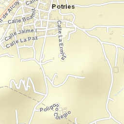 Potríes Street Map