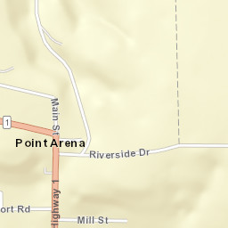 Point Arena California Street Map