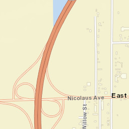 East Nicolaus California Street Map