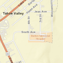 Tahoe Valley California Street Map