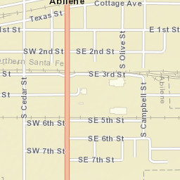 360 South Buckeye Avenue Abilene KS Street Map