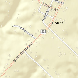 Laurel Ohio Street Map
