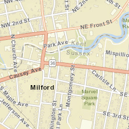 Milford Delaware Street Map