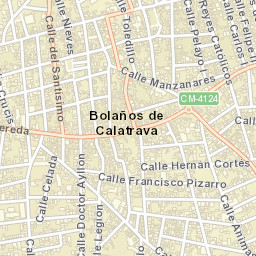 Bolaños de Calatrava Street Map