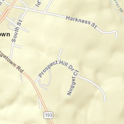 Georgetown California Street Map