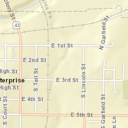 KS-43 Enterprise KS 67441 America Street Map