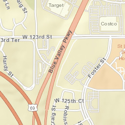 8072-8134 W 123rd St Overland Park Street Map