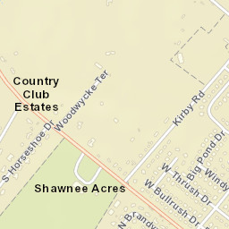 Country Club Estates Delaware Street Map