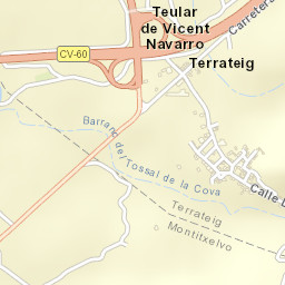 Terrateig Street Map