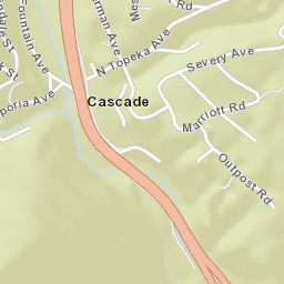 Cascade Colorado Street Map