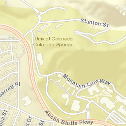 1200-1344 Austin Bluffs Pkwy, Colorado Springs, CO Street Map