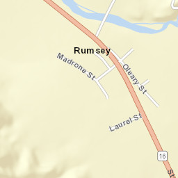 Rumsey California Street Map
